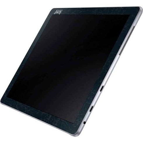 NBA Los Angeles Lakers Black Primary Logo Galaxy Book 12in Skin